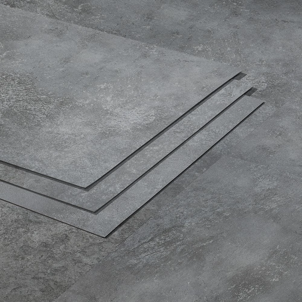 Revive 12mil Metalcrete 12.4 in. W x 24.4 in. L Pewter Waterproof Glue Down Vinyl Tile Flooring (42.04 Sq. Ft. / Case) by Ivy Hill Tile 10 Revive 12mil Metalcrete 12.4 in. W x 24.4 in. L Pewter Waterproof Glue Down Vinyl Tile Flooring (42.04 Sq. Ft. / Case) by Ivy Hill Tile - Image 8