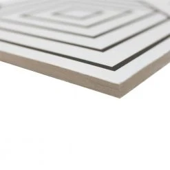 Script Line Positive 7.87 in. x 7.87 in. Matte Porcelain Floor and Wall Tile (10.32 sq. ft./Case) by Ivy Hill Tile -Ivy Hill Tile Sales positive ivy hill tile porcelain tile ext3rd107109 1f 1000