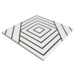 Script Line Positive 7.87 in. x 7.87 in. Matte Porcelain Floor and Wall Tile (10.32 sq. ft./Case) by Ivy Hill Tile -Ivy Hill Tile Sales positive ivy hill tile porcelain tile ext3rd107109 4f 1000