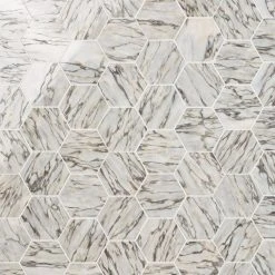 Alia Salazar 11.5 in. x 13.97 in. Polished Marble Mosaic Tile (0.87 sq. ft./Each) by Ivy Hill Tile -Ivy Hill Tile Sales salazar ivy hill tile marble tile ext3rd107433 c3 1000