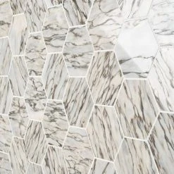 Alia Salazar 11.5 in. x 13.97 in. Polished Marble Mosaic Tile (0.87 sq. ft./Each) by Ivy Hill Tile -Ivy Hill Tile Sales salazar ivy hill tile marble tile ext3rd107433 fa 1000