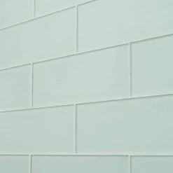 Contempo Seafoam Frosted 4 in. x 12 in. Glass Tile (15 pieces 5 sq.ft/Box) by Ivy Hill Tile -Ivy Hill Tile Sales seafoam ivy hill tile glass tile ext3rd100926 c3 1000