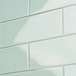 Contempo Seafoam 4 in. x 12 in. x 8mm Polished Glass Subway Wall Tile (1 sq. ft.) (15 pieces 5 sq.ft/Box) by Ivy Hill Tile -Ivy Hill Tile Sales seafoam ivy hill tile glass tile ext3rd100927 c3 1000
