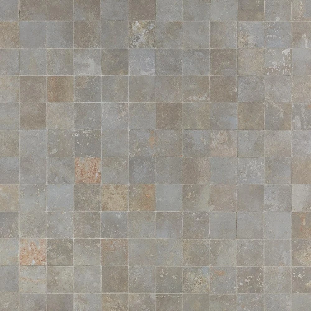 Voyager 2 in. x 2 in. Gray Metal Look Porcelain Mosaic Floor and Wall Tile by Ivy Hill Tile 3 Voyager 2 in. x 2 in. Gray Metal Look Porcelain Mosaic Floor and Wall Tile by Ivy Hill Tile