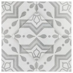 Sintra Silver Sky Encaustic 9 in. x 9 in. x 10mm Mate Porcelain Floor and Wall Tile (20 pieces / 10.65 sq. ft. / box) by Ivy Hill Tile 16 Sintra Silver Sky Encaustic 9 in. x 9 in. x 10mm Mate Porcelain Floor and Wall Tile (20 pieces / 10.65 sq. ft. / box) by Ivy Hill Tile -Ivy Hill Tile Sales silver sky ivy hill tile porcelain tile ext3rd101333 77 1000
