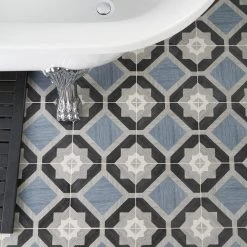 Castaic Starwood Blue 8 in. x 8 in. Matte Porcelain Floor and Wall Tile (12.91 sq. ft./Case) by Ivy Hill Tile -Ivy Hill Tile Sales starwood blue ivy hill tile porcelain tile ext3rd105396 76 1000