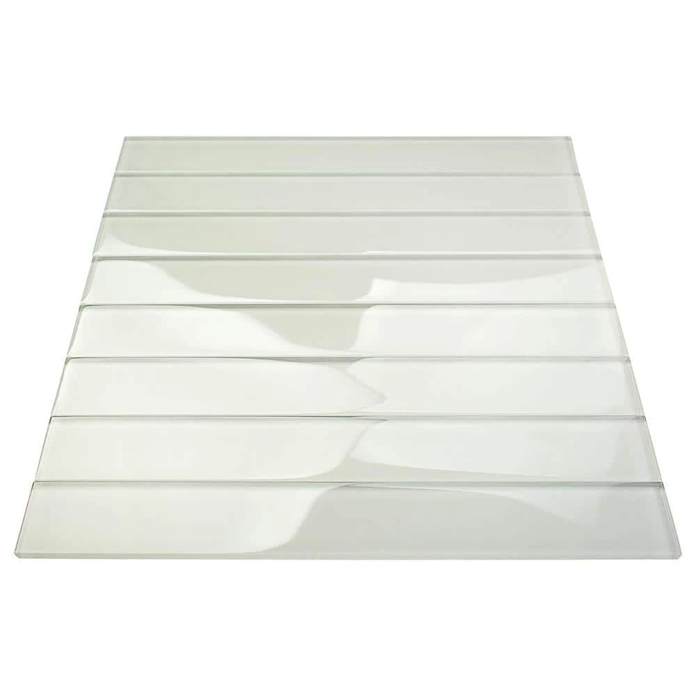 Contempo Vista Bright White 2 in. x 16 in. Polished Subway Glass Wall Tile by Ivy Hill Tile 12 Contempo Vista Bright White 2 in. x 16 in. Polished Subway Glass Wall Tile by Ivy Hill Tile - Image 10