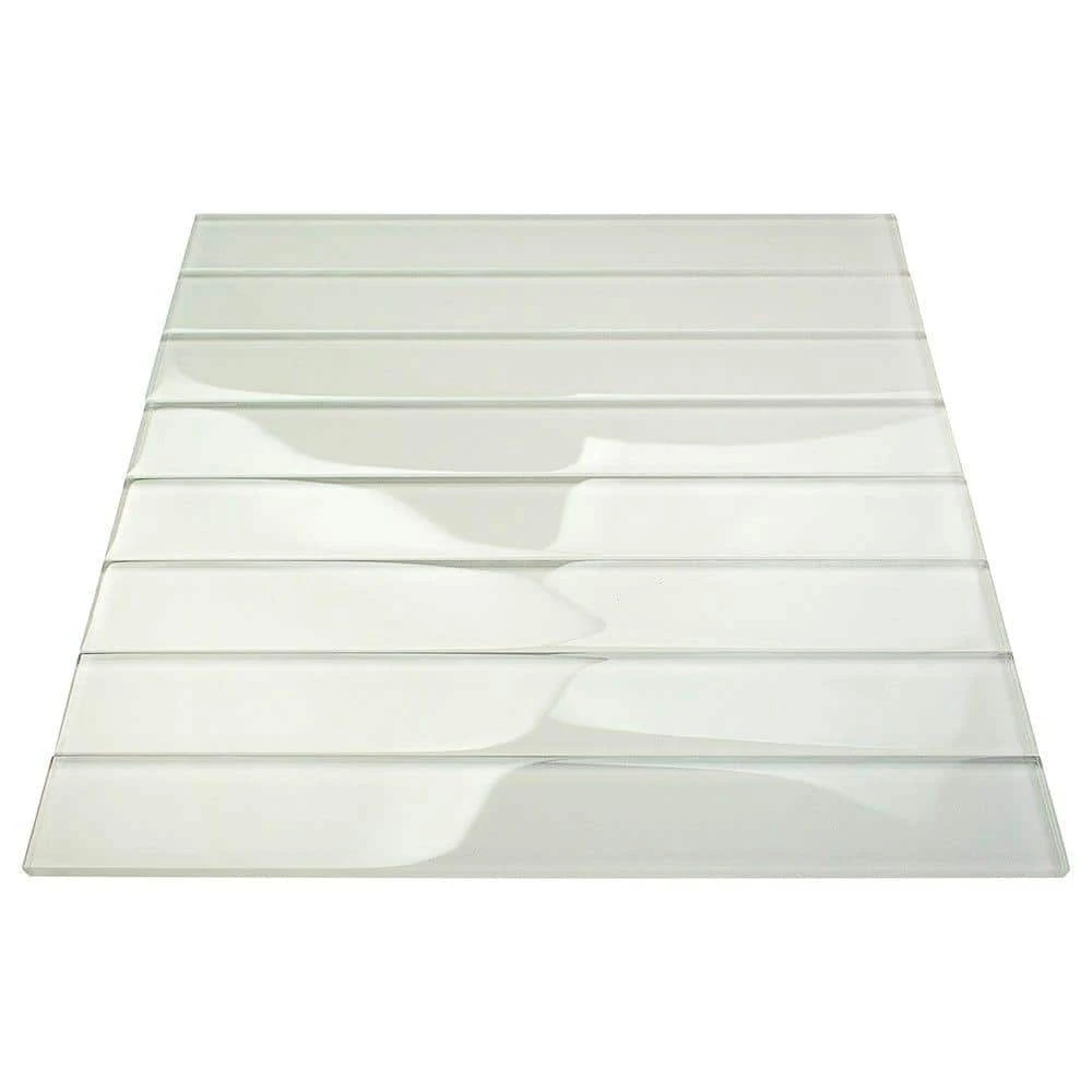 Contempo Vista Bright White 2 in. x 16 in. Polished Subway Glass Wall Tile by Ivy Hill Tile 7 Contempo Vista Bright White 2 in. x 16 in. Polished Subway Glass Wall Tile by Ivy Hill Tile - Image 5