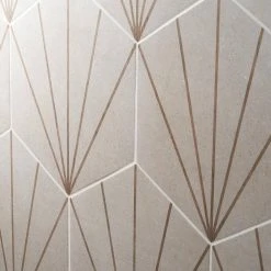 Klyda Beams Taupe 12.6 in. x 14.5 in. Matte Hexagon Porcelain Floor and Wall Tile (10.51 sq. ft. / Case) by Ivy Hill Tile -Ivy Hill Tile Sales taupe ivy hill tile porcelain tile ext3rd106093 44 1000