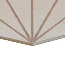 Klyda Beams Taupe 12.6 in. x 14.5 in. Matte Hexagon Porcelain Floor and Wall Tile (10.51 sq. ft. / Case) by Ivy Hill Tile -Ivy Hill Tile Sales taupe ivy hill tile porcelain tile ext3rd106093 4f 1000