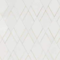 Mehko Thassos 11.81 in. x 14.96 in. Polished Marble and Brass Wall Tile (1.22 sq. ft./Each) by Ivy Hill Tile -Ivy Hill Tile Sales thassos ivy hill tile marble tile ext3rd106854 c3 1000