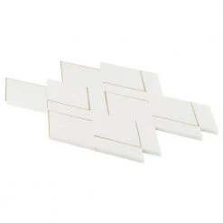 Mehko Thassos 11.81 in. x 14.96 in. Polished Marble and Brass Wall Tile (1.22 sq. ft./Each) by Ivy Hill Tile -Ivy Hill Tile Sales thassos ivy hill tile marble tile ext3rd106854 fa 1000