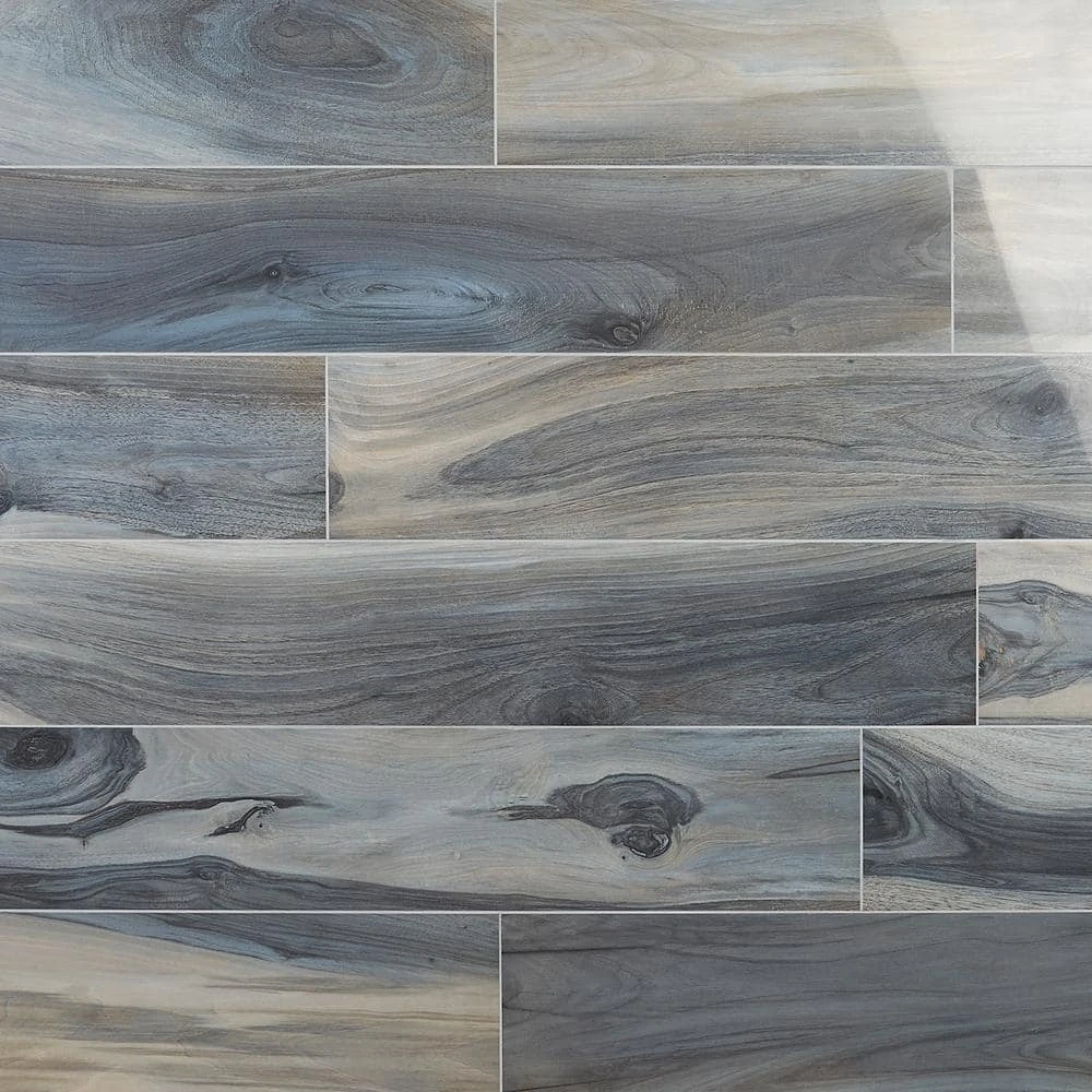 Rio Tiger Blue 8 in. x 48 in. Polished Porcelain Floor and Wall Tile ( 15.49 sq. ft.) by Ivy Hill Tile 3 Rio Tiger Blue 8 in. x 48 in. Polished Porcelain Floor and Wall Tile ( 15.49 sq. ft.) by Ivy Hill Tile
