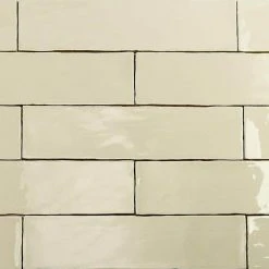 Catalina Vanilla 3 in. x 12 in. x 8 mm Polished Ceramic Subway Wall Tile (10.76 sq.ft./case) by Ivy Hill Tile -Ivy Hill Tile Sales vanilla ivy hill tile ceramic tile ext3rd101706 1f 1000