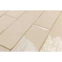 Catalina Vanilla 3 in. x 12 in. x 8 mm Polished Ceramic Subway Wall Tile (10.76 sq.ft./case) by Ivy Hill Tile -Ivy Hill Tile Sales vanilla ivy hill tile ceramic tile ext3rd101706 76 1000