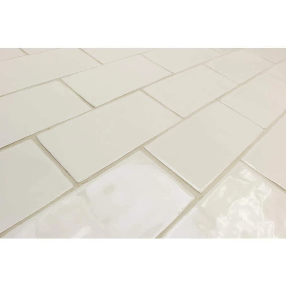 Catalina Vanilla 3 in. x 6 in. Polished Ceramic Subway Wall Tile (5.38 sq. ft./case) by Ivy Hill Tile 10 Catalina Vanilla 3 in. x 6 in. Polished Ceramic Subway Wall Tile (5.38 sq. ft./case) by Ivy Hill Tile - Image 8