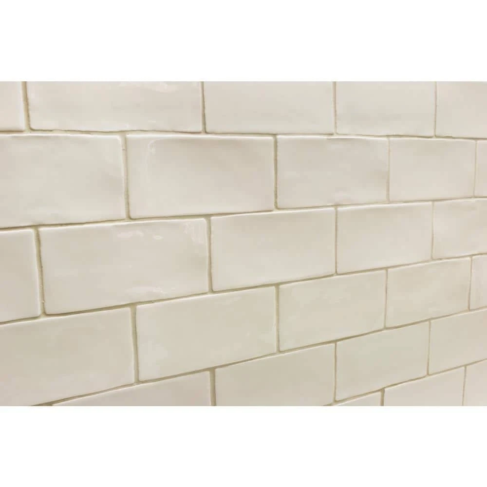 Catalina Vanilla 3 in. x 6 in. Polished Ceramic Subway Wall Tile (5.38 sq. ft./case) by Ivy Hill Tile 7 Catalina Vanilla 3 in. x 6 in. Polished Ceramic Subway Wall Tile (5.38 sq. ft./case) by Ivy Hill Tile - Image 5