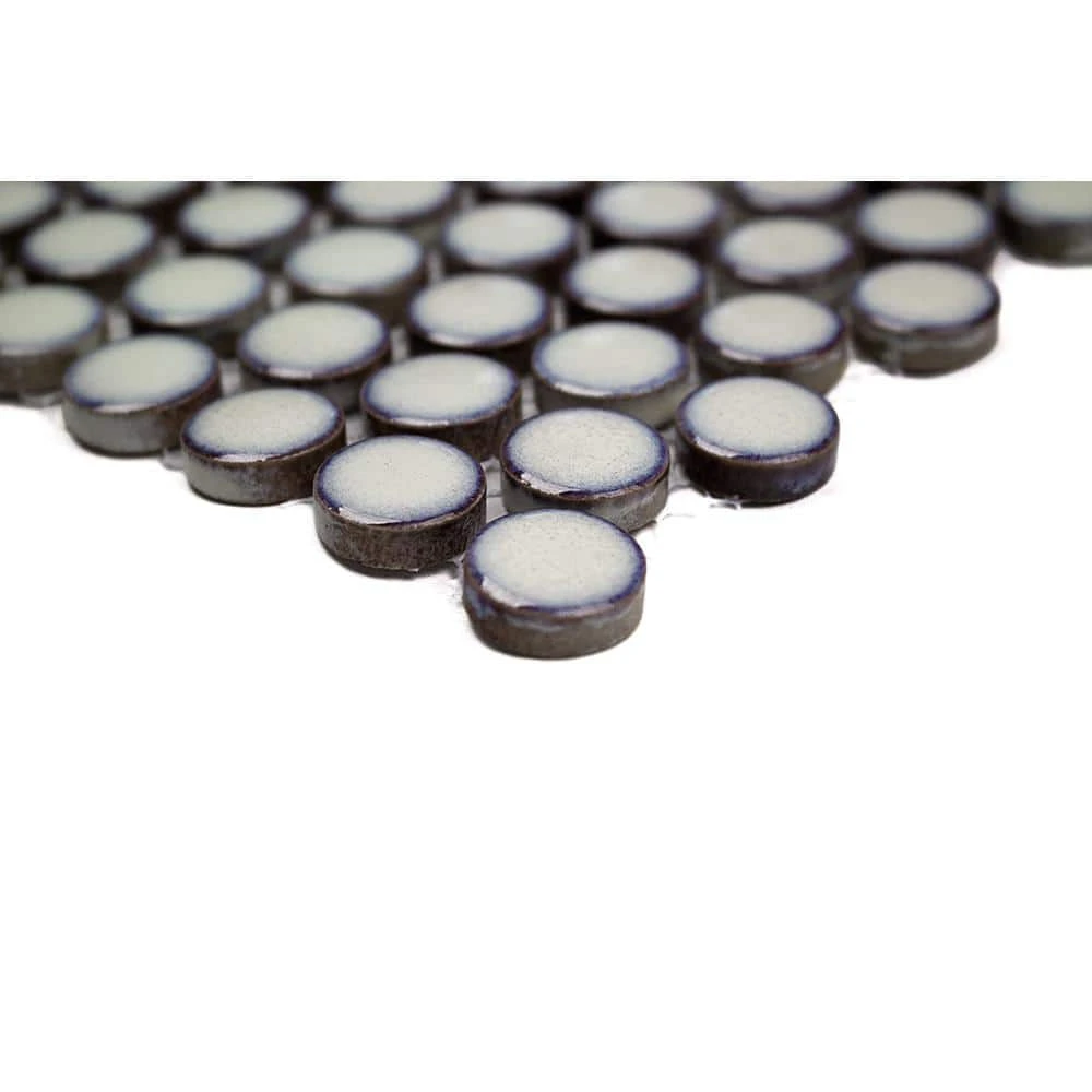 Bliss Edged Penny Vintage White 11.49 in. x 12.32 in. Polished Ceramic Floor and Wall Mosaic Tile (0.98 Sq. Ft./Each) by Ivy Hill Tile 7 Bliss Edged Penny Vintage White 11.49 in. x 12.32 in. Polished Ceramic Floor and Wall Mosaic Tile (0.98 Sq. Ft./Each) by Ivy Hill Tile - Image 5