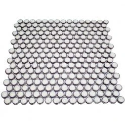 Bliss Edged Penny Vintage White 11.49 in. x 12.32 in. Polished Ceramic Floor and Wall Mosaic Tile (0.98 Sq. Ft./Each) by Ivy Hill Tile 12 Bliss Edged Penny Vintage White 11.49 in. x 12.32 in. Polished Ceramic Floor and Wall Mosaic Tile (0.98 Sq. Ft./Each) by Ivy Hill Tile -Ivy Hill Tile Sales vintage white ivy hill tile ceramic tile ext3rd104458 4f 1000