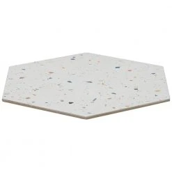 Malati White Confetti 12.5 in. x 14.5 in. Matte Porcelain Hexagon Floor and Wall Tile (10.51 sq. ft./Case) by Ivy Hill Tile -Ivy Hill Tile Sales white confetti ivy hill tile porcelain tile ext3rd105939 1f 1000