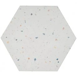 Malati White Confetti 12.5 in. x 14.5 in. Matte Porcelain Hexagon Floor and Wall Tile (10.51 sq. ft./Case) by Ivy Hill Tile -Ivy Hill Tile Sales white confetti ivy hill tile porcelain tile ext3rd105939 4f 1000