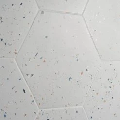Malati White Confetti 12.5 in. x 14.5 in. Matte Porcelain Hexagon Floor and Wall Tile (10.51 sq. ft./Case) by Ivy Hill Tile -Ivy Hill Tile Sales white confetti ivy hill tile porcelain tile ext3rd105939 76 1000