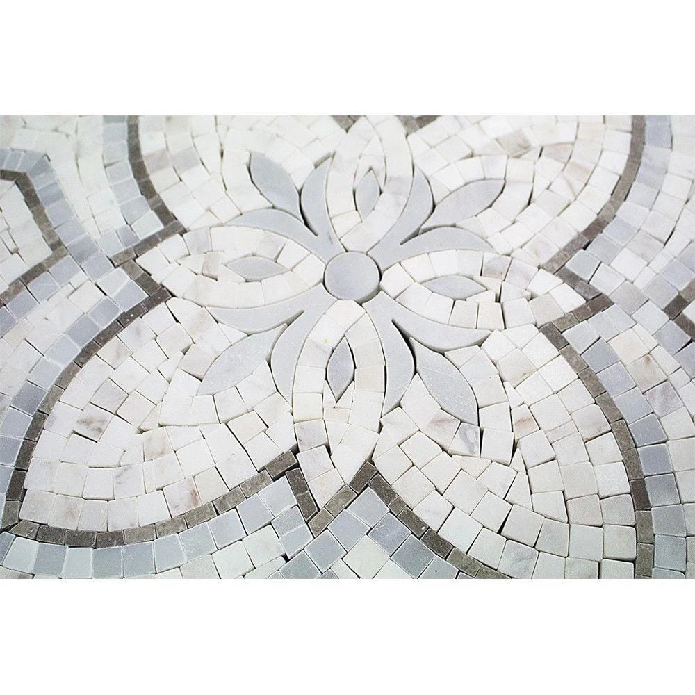 Garden White Gray 12 in. x 12 in. x 10 mm Marble Mosaic Tile by Ivy Hill Tile 10 Garden White Gray 12 in. x 12 in. x 10 mm Marble Mosaic Tile by Ivy Hill Tile - Image 8