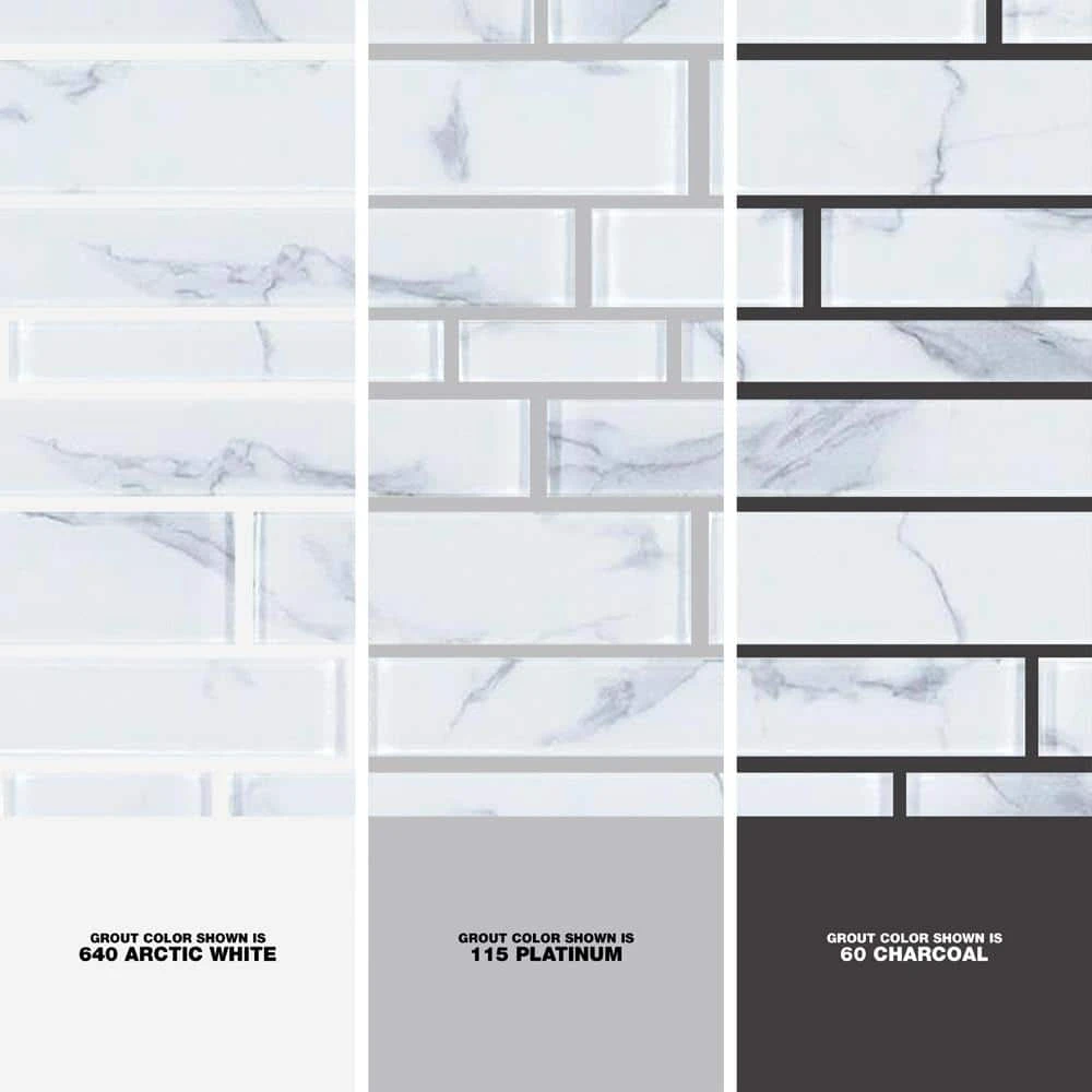 Hampton Cove White 11.625 in. x 11.625 in. Interlocking Glossy Glass Mosaic Tile (0.938 sq. ft./Each) by Jeffrey Court 7 Hampton Cove White 11.625 in. x 11.625 in. Interlocking Glossy Glass Mosaic Tile (0.938 sq. ft./Each) by Jeffrey Court - Image 5