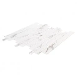 Hampton Cove White 11.625 in. x 11.625 in. Interlocking Glossy Glass Mosaic Tile (0.938 sq. ft./Each) by Jeffrey Court 10 Hampton Cove White 11.625 in. x 11.625 in. Interlocking Glossy Glass Mosaic Tile (0.938 sq. ft./Each) by Jeffrey Court -Ivy Hill Tile Sales white gray jeffrey court glass tile 93030 40 1000