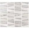 Meander White/Grey 10.625 in. x 12 in. Interlocking Honed Marble Wall and Floor Mosaic Tile (0.885 sq. ft./Each) by Jeffrey Court 2 Meander White/Grey 10.625 in. x 12 in. Interlocking Honed Marble Wall and Floor Mosaic Tile (0.885 sq. ft./Each) by Jeffrey Court -Ivy Hill Tile Sales white gray jeffrey court marble tile 13016 64 1000