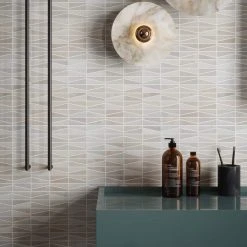 Meander White/Grey 10.625 in. x 12 in. Interlocking Honed Marble Wall and Floor Mosaic Tile (0.885 sq. ft./Each) by Jeffrey Court -Ivy Hill Tile Sales white gray jeffrey court marble tile 13016 a0 1000