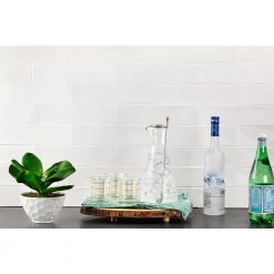 Strait White 3 in. x 12 in. Matte Ceramic Subway Wall Tile (22-Pieces 5.38 sq. ft. / Case) by Ivy Hill Tile -Ivy Hill Tile Sales white ivy hill tile ceramic tile ext3rd100756 31 1000