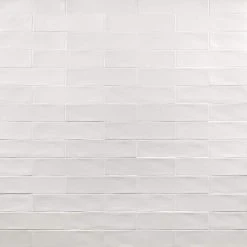 Strait White 3 in. x 12 in. Matte Ceramic Subway Wall Tile (22-Pieces 5.38 sq. ft. / Case) by Ivy Hill Tile