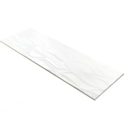 Ripple White Wavy 12 in. x 36 in. Polished Ceramic Wall Tile (4 Pieces 11.62 sq. ft. / Case) by Ivy Hill Tile -Ivy Hill Tile Sales white ivy hill tile ceramic tile ext3rd101221 40 1000