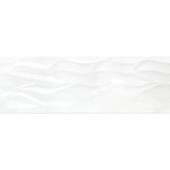 Ripple White Wavy 12 in. x 36 in. Polished Ceramic Wall Tile (4 Pieces 11.62 sq. ft. / Case) by Ivy Hill Tile -Ivy Hill Tile Sales white ivy hill tile ceramic tile ext3rd101221 fa 1000