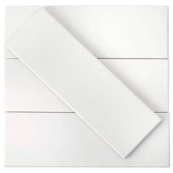 Barnet White 3 in. x 9 in. x 10mm Matte Ceramic Subway Wall Tile (30 pieces / 5.16 sq. ft. / box) by Ivy Hill Tile -Ivy Hill Tile Sales white ivy hill tile ceramic tile ext3rd104470 a0 1000