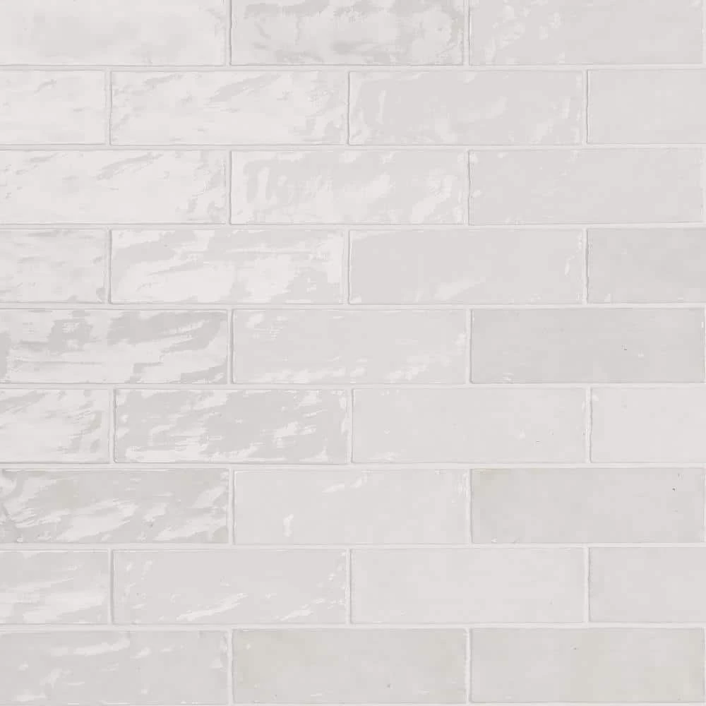 Kingston White 3 in. x 8 in. Polished Ceramic Wall Tile (5.38 sq. ft./case) by Ivy Hill Tile 3 Kingston White 3 in. x 8 in. Polished Ceramic Wall Tile (5.38 sq. ft./case) by Ivy Hill Tile