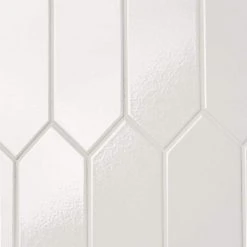 Saloni White 2.95 in. x 11.81 in. Polished Picket Ceramic Wall Tile (5.91 sq. ft./Case) by Ivy Hill Tile -Ivy Hill Tile Sales white ivy hill tile ceramic tile ext3rd106379 44 1000