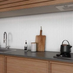 Linear White 11.41 in. x 35.37 in. Matte Ceramic Wall Tile (11.51 sq. ft./Case) by Ivy Hill Tile -Ivy Hill Tile Sales white ivy hill tile ceramic tile ext3rd108222 31 1000