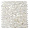 Mother of Pearl Serene White Bricks Seamless 12 in. x 12 in. Pearl Shell Glass Wall Mosaic Tile by Ivy Hill Tile -Ivy Hill Tile Sales white ivy hill tile glass tile ext3rd102046 64 1000