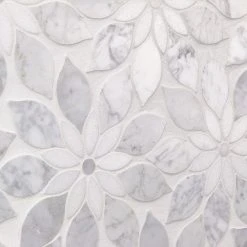 Thistle White 12.4 in. x 14.13 in. Polished Marble Mosaic Tile (1.21 sq. ft./Sheet) by Ivy Hill Tile -Ivy Hill Tile Sales white ivy hill tile marble tile ext3rd101816 76 1000