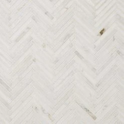 Arctic White 11 in. x 11.61 in. Herringbone Polished Marble Mosaic Tile (0.89 sq. ft./Sheet) by Ivy Hill Tile -Ivy Hill Tile Sales white ivy hill tile marble tile ext3rd105898 c3 1000