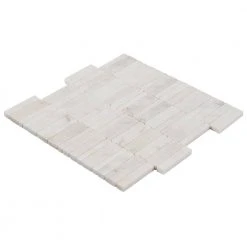 Arctic White 11.69 in. x 11.69 in. Waterfall Polished Marble Mosaic Tile (0.97 sq. ft./Sheet) by Ivy Hill Tile 14 Arctic White 11.69 in. x 11.69 in. Waterfall Polished Marble Mosaic Tile (0.97 sq. ft./Sheet) by Ivy Hill Tile -Ivy Hill Tile Sales white ivy hill tile marble tile ext3rd105899 1f 1000