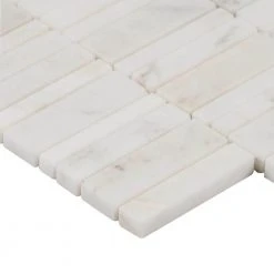 Arctic White 11.69 in. x 11.69 in. Waterfall Polished Marble Mosaic Tile (0.97 sq. ft./Sheet) by Ivy Hill Tile 17 Arctic White 11.69 in. x 11.69 in. Waterfall Polished Marble Mosaic Tile (0.97 sq. ft./Sheet) by Ivy Hill Tile -Ivy Hill Tile Sales white ivy hill tile marble tile ext3rd105899 76 1000