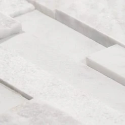 Cliffstone White Ledger Panel 8 in. x 24 in. 10mm Matte Marble Mosaic Tile (1.29 sq. ft.) by Ivy Hill Tile -Ivy Hill Tile Sales white ivy hill tile mosaic tile ext3rd100620 40 1000