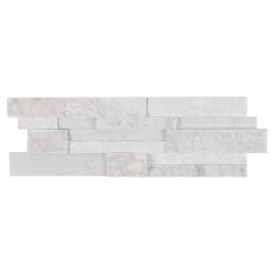 Cliffstone White Ledger Panel 8 in. x 24 in. 10mm Matte Marble Mosaic Tile (1.29 sq. ft.) by Ivy Hill Tile -Ivy Hill Tile Sales white ivy hill tile mosaic tile ext3rd100620 4f 1000