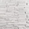 Cliffstone White Ledger Panel 8 in. x 24 in. 10mm Matte Marble Mosaic Tile (1.29 sq. ft.) by Ivy Hill Tile