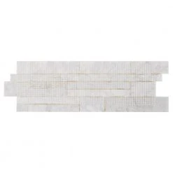 Cliffstone White Ledger Panel 8 in. x 24 in. 10mm Matte Marble Mosaic Tile (1.29 sq. ft.) by Ivy Hill Tile -Ivy Hill Tile Sales white ivy hill tile mosaic tile ext3rd100620 a0 1000