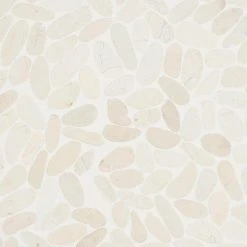 Countryside Sliced Flat Oval 11.81 in. x 11.81 in. White Floor and Wall Mosaic (0.97 sq. ft. / sheet) by Ivy Hill Tile -Ivy Hill Tile Sales white ivy hill tile mosaic tile ext3rd105050 1f 1000