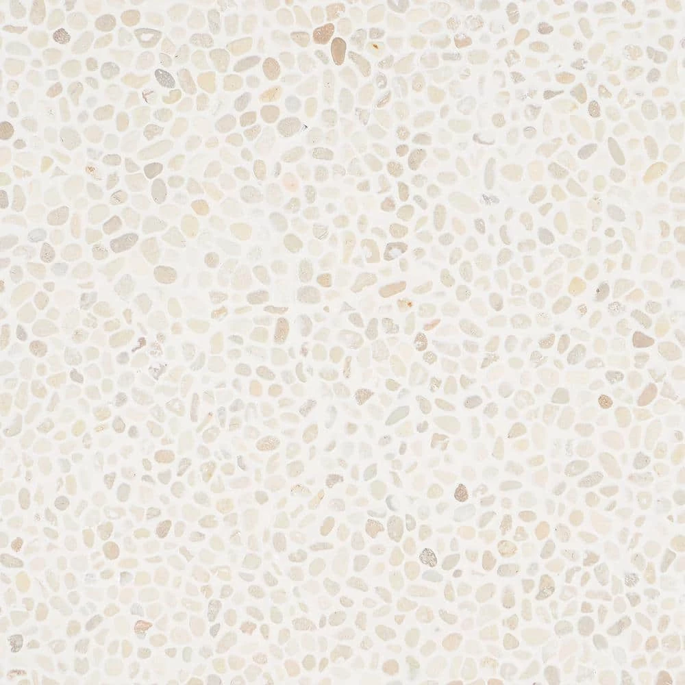 Countryside Micropebbles 11.81 in. x 11.81 in. White Floor and Wall Mosaic (0.97 sq. ft. / sheet) by Ivy Hill Tile 6 Countryside Micropebbles 11.81 in. x 11.81 in. White Floor and Wall Mosaic (0.97 sq. ft. / sheet) by Ivy Hill Tile - Image 4